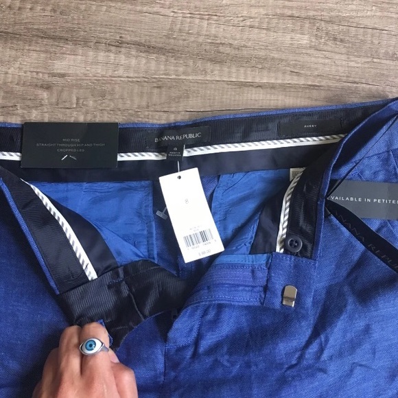 Banana Republic Avery Linen Pants Size 8 - Picture 2 of 3